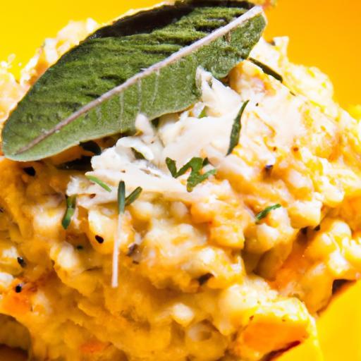 Creamy Butternut Squash Risotto Infused with Sage Delight