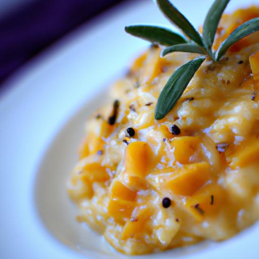 Creamy Butternut Squash Risotto Infused with Sage Delight