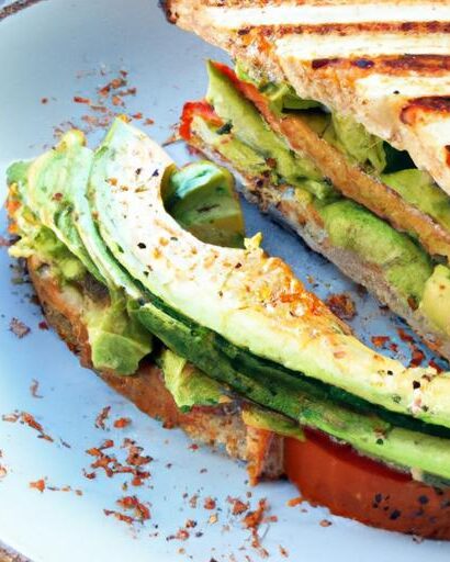 Creamy Avocado & Hummus Grilled Sandwich Delight