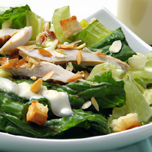 Healthy Twist: Chicken Caesar Salad with Greek Yogurt Dressing