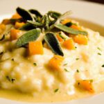 Creamy Butternut Squash Risotto with Fragrant Sage Tips