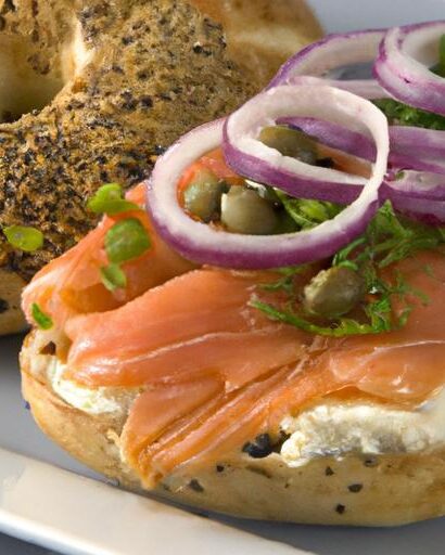 The Ultimate Smoked Salmon Bagel: Capers & Herb Cream Bliss