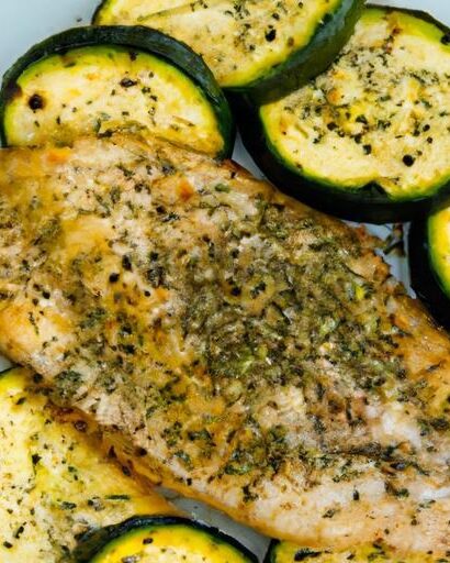Zesty Sheet Pan Lemon Herb Tilapia with Roasted Zucchini