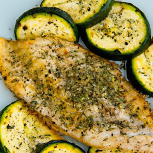 Zesty Sheet Pan Lemon Herb Tilapia with Roasted Zucchini