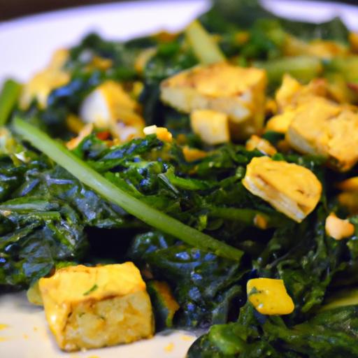 Bright &‍ Healthy: Quick⁢ Turmeric Tofu Scramble with Spinach