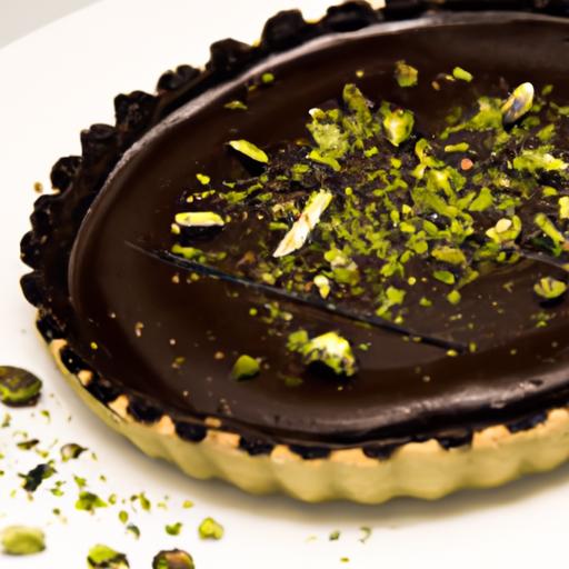 Decadent No-Bake Chocolate Tart with Rich Pistachio Paste