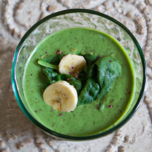 Energize ‍Your Day: Spinach Banana ⁤Flaxseed Green Smoothie