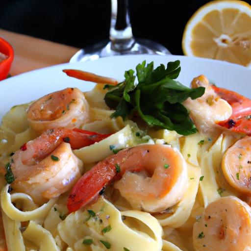 Savor Garlic Butter Shrimp Paired with Wholesome Pasta