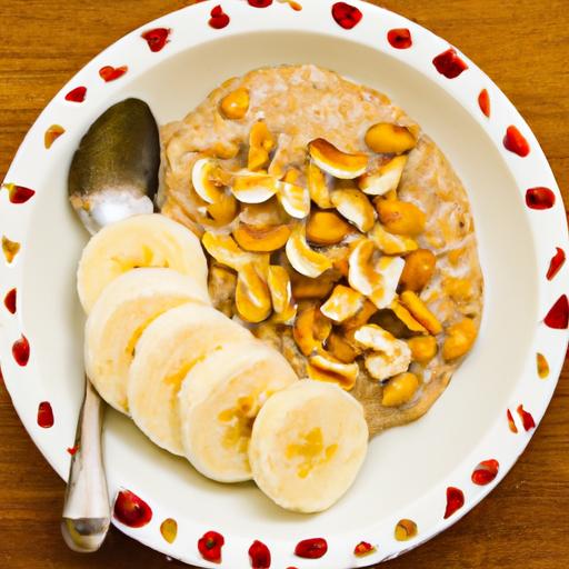 Energize Mornings: Oatmeal with Whey, Peanut Butter & Banana