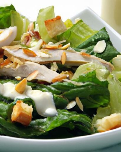 Healthy Twist: Chicken Caesar Salad with Greek Yogurt Dressing