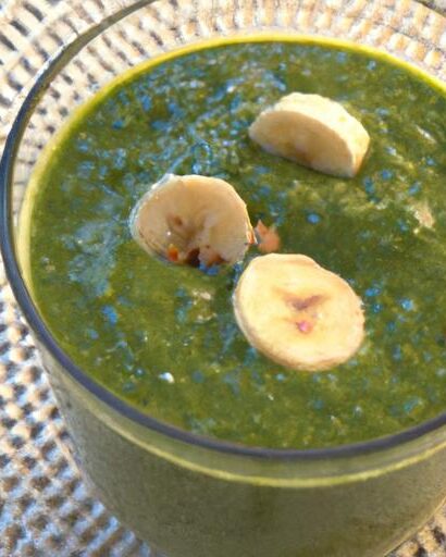 Energize Your Day: Spinach Banana Flaxseed Green Smoothie