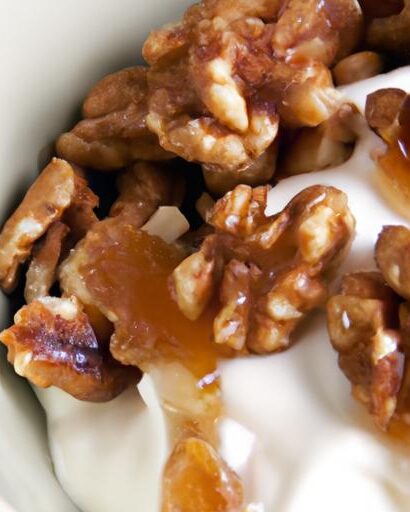 Wholesome Greek Yogurt with Walnuts and Honey Delight