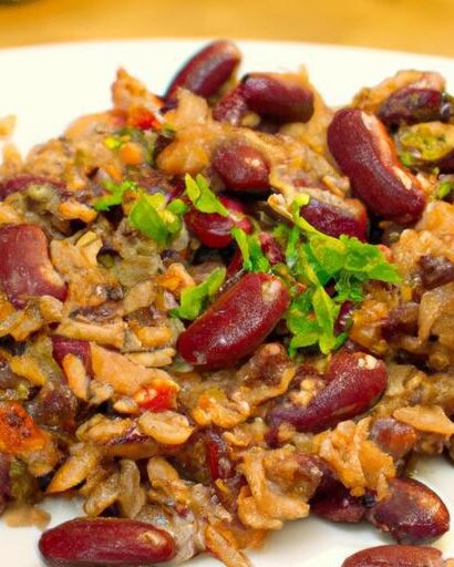 Hearty Vegan Jambalaya: Red Beans and Rice Delight
