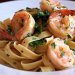 Savor Garlic Butter Shrimp Paired with Wholesome Pasta