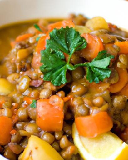 Hearty Lentil and Sweet Potato Stew: A Comforting Delight