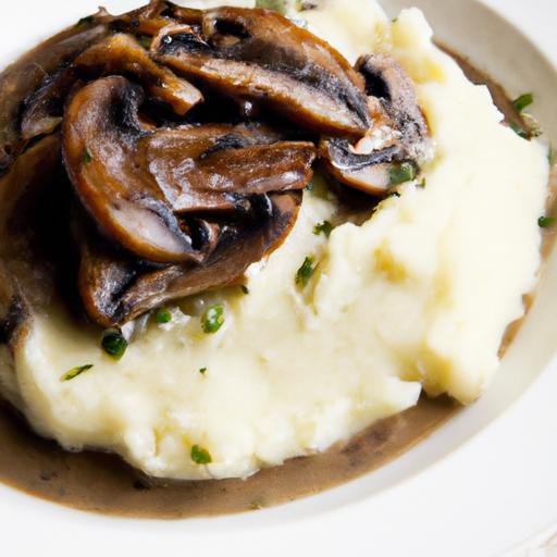 Creamy Mashed Potatoes Perfected with Savory Mushroom Gravy