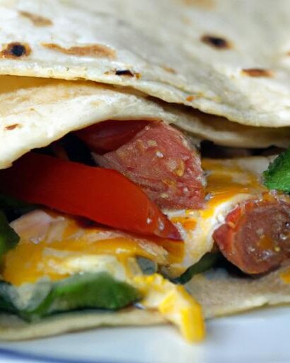 Hearty Turkey Sausage & Egg Breakfast Burrito Delight