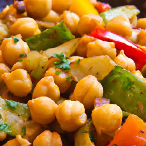 Savor the Flavors: Mediterranean Chickpea & Veggie Skillet