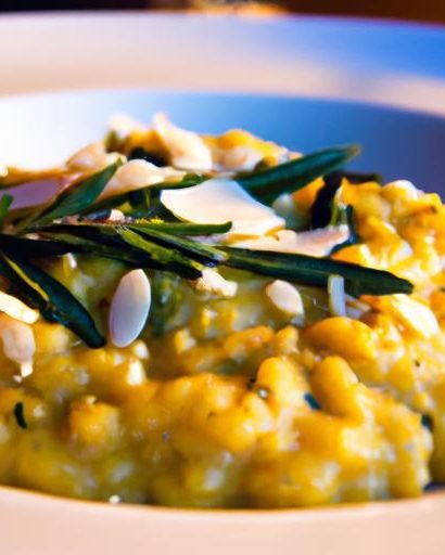 Velvety Butternut Squash Risotto with Fragrant Sage Twist