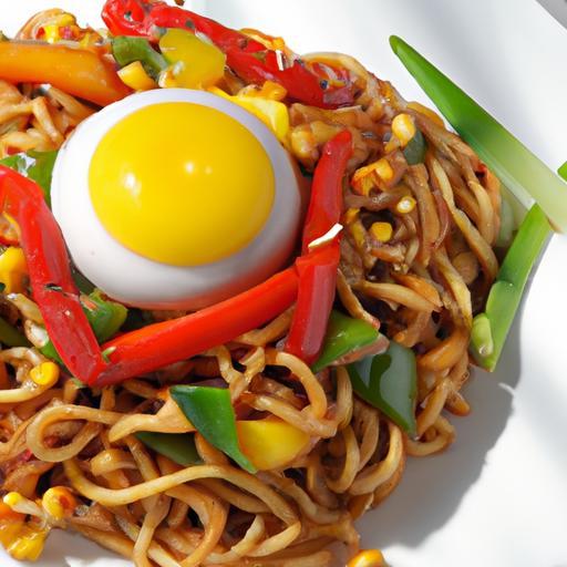 Speedy Ramen Stir-Fry with Eggs: A Tasty Twist on Dinner