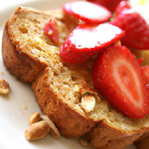 Wholesome ⁣Delight: Whole Wheat⁣ Toast with Almond Butter‌ & ​Strawberries