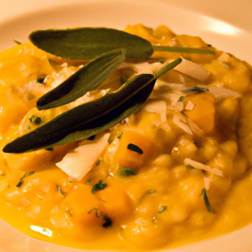 Velvety Butternut Squash Risotto with Fragrant Sage Twist