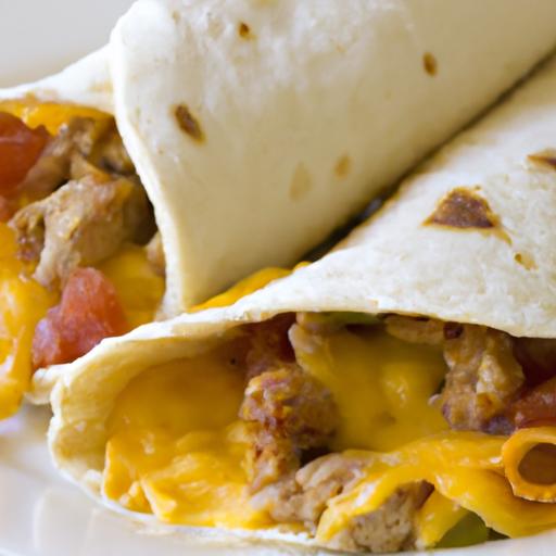 Hearty Turkey Sausage & Egg Breakfast Burrito Delight