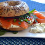 Elevate Breakfast: Smoked Salmon Bagel with Herb Cream & Capers