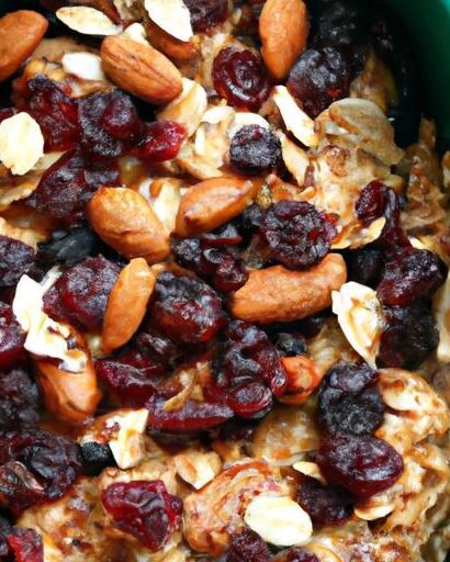 Hearty Baked Oatmeal with Nuts and Raisins: A Warm Delight