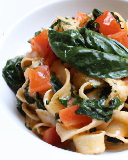Quick & Tasty: 10-Minute Tomato Spinach Pasta Recipe