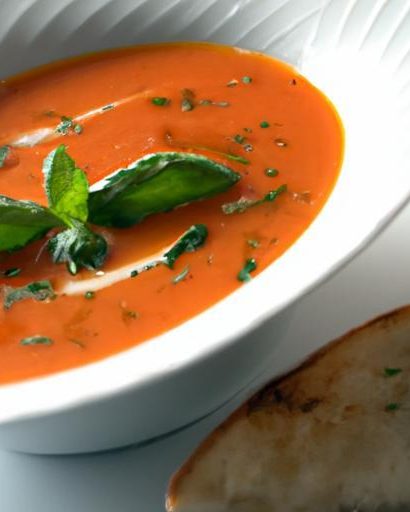 Velvety Tomato Basil Soup: A Creamy Homemade Delight
